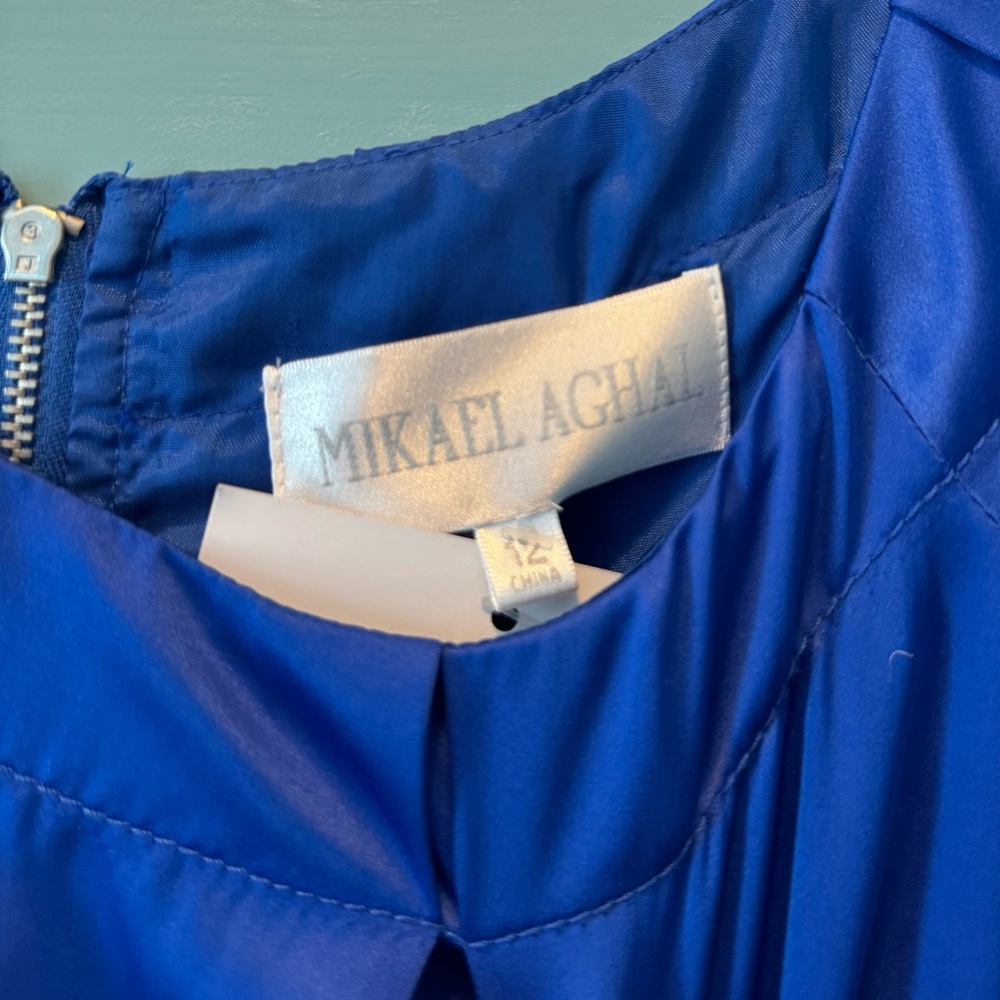 Royal Blue Mikael Aghal dress. (Size 12)
